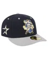 New Era Men's Craig Biggio Navy Houston Astros 59fifty Fitted Hat In Blue