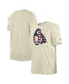 New Era Men's Cream Baltimore Orioles 4th Of July Flag Fill T-shirt In Cream