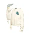 New Era Men's Cream Boston Bruins Glam Game Quarter-zip Cropped Floral Hoodie Pullover In White