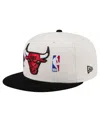New Era Men's Cream Chicago Bulls Two-tone 9fifty Snapback Hat In Cream