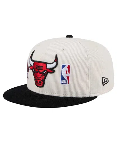 NEW ERA MEN'S CREAM CHICAGO BULLS TWO-TONE 9FIFTY SNAPBACK HAT