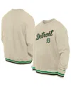 NEW ERA MEN'S CREAM DETROIT TIGERS ST. PATRICK'S DAY TWILL PULLOVER SWEATSHIRT