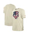 New Era Men's Cream Minnesota Twins Americana Flag Fill T-shirt In Cream