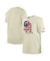 New Era Men's Cream San Diego Padres 4th Of July Flag Fill T-shirt In Cream