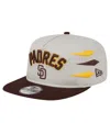 New Era Men's Cream San Diego Padres Iron Golfer Snapback Hat In Cream