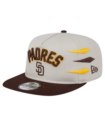 New Era Men's Cream San Diego Padres Iron Golfer Snapback Hat In Neutral