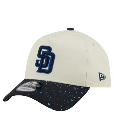 New Era Men's Cream San Diego Padres Speckle A-frame 9forty Adjustable Hat In White