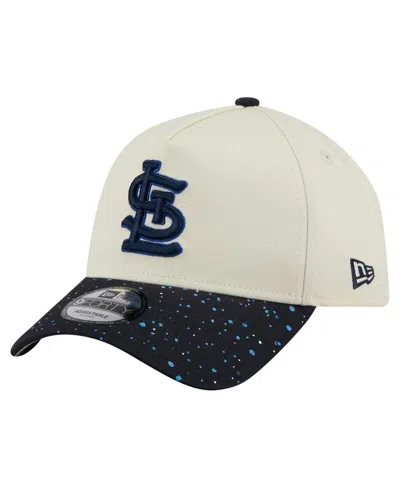 New Era Men's Cream St. Louis Cardinals Speckle A-frame 9forty Adjustable Hat In White
