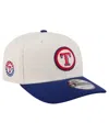 New Era Men's Cream Texas Rangers Loyal 9seventy Adjustable Hat In Neutral