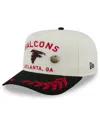 New Era Men's Cream/black Atlanta Falcons 2025 Nfl Draft A-frame 59fifty Fitted Hat