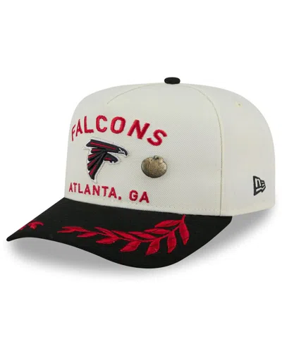 New Era Men's Cream/black Atlanta Falcons 2025 Nfl Draft A-frame 59fifty Fitted Hat In Multi