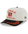 New Era Men's Cream/black Cincinnati Bengals 2025 Nfl Draft A-frame 9fifty Snapback Hat In Cream,black
