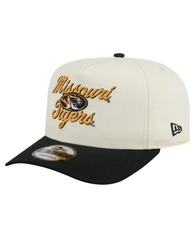 New Era Men's Cream/black Missouri Tigers Vintage Chainstitch 9fifty A-frame Snapback Hat In Neutral