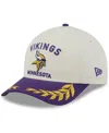 New Era Men's Cream/purple Minnesota Vikings 2025 Nfl Draft A-frame 9fifty Snapback Hat