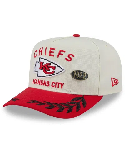 New Era Men's Cream/red Kansas City Chiefs 2025 Nfl Draft A-frame 59fifty Fitted Hat In Multi