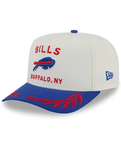 New Era Men's Cream/royal Buffalo Bills 2025 Nfl Draft A-frame 9fifty Snapback Hat In Cream,royal