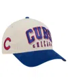 New Era Men's Cream/royal Chicago Cubs Sided Corduroy 9forty A-frame Adjustable Hat In Neutral