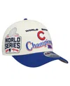 New Era Men's Cream/royal Chicago Cubs World Series 9forty M-crown Adjustable Hat In Pink