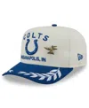 New Era Men's Cream/royal Indianapolis Colts 2025 Nfl Draft A-frame 59fifty Fitted Hat