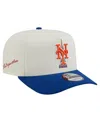 New Era Men's Cream/royal New York Mets Two-tone Empire State 9fifty A-frame Adjustable Hat In White