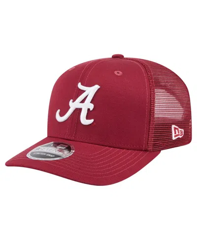 New Era Men's Crimson Alabama Crimson Tide Primary 9seventy Trucker Stretch Snap Hat