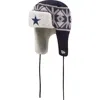 New Era Navy Dallas Cowboys  Knit Trapper Hat In Blue