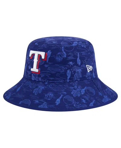 New Era Men's Dark Blue Texas Rangers 2025 Spring Training All Over Print Bucket Hat