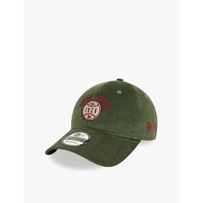 New Era Mens Dark Green 9twenty York Corduroy Cotton-blend Baseball Cap