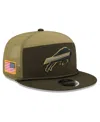 New Era Men's Dark Green Buffalo Bills 2025 Salute To Service Split Panel 9fifty Snapback Hat In Green