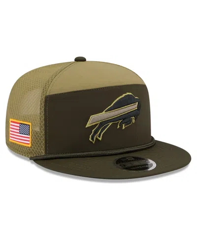 New Era Men's Dark Green Buffalo Bills 2025 Salute To Service Split Panel 9fifty Snapback Hat