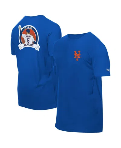 New Era Men's David Wright Royal New York Mets Retired Player Graphic T-shirt In Blue
