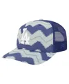 New Era Men's Denim/royal Los Angeles Dodgers Aztec Denim 9seventy Adjustable Hat In Multi