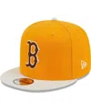 NEW ERA MEN'S GOLD BOSTON RED SOX TIRAMISU 9FIFTY SNAPBACK HAT