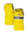 New Era Men's Gold Milwaukee Brewers Jersey Ringer Tank Top In Gold