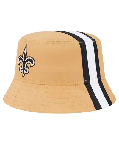 New Era Men's Gold New Orleans Saints Helmet Bucket Hat In Multi
