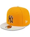 NEW ERA MEN'S GOLD NEW YORK YANKEES TIRAMISU 9FIFTY SNAPBACK HAT