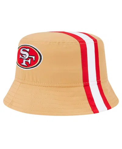 New Era Men's Gold San Francisco 49ers Helmet Bucket Hat In Multi