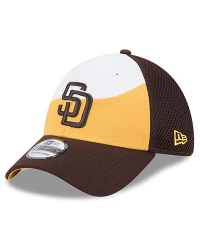 New Era Men's Gold/dark Brown San Diego Padres 2025 Spring Training 39thirty Flex Hat In Gold,dark Brown