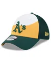 New Era Men's Gold/dark Green Athletics 2025 Spring Training 39thirty Flex Hat In Gold,dark Green