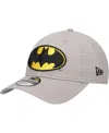 New Era Men's Gray Batman 9twenty Adjustable Hat In Gray