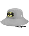 New Era Men's Gray Batman Bucket Hat In Gray