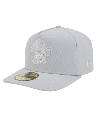 New Era Men's Gray Buffalo Sabres Color Pack A-frame 59fifty Fitted Hat