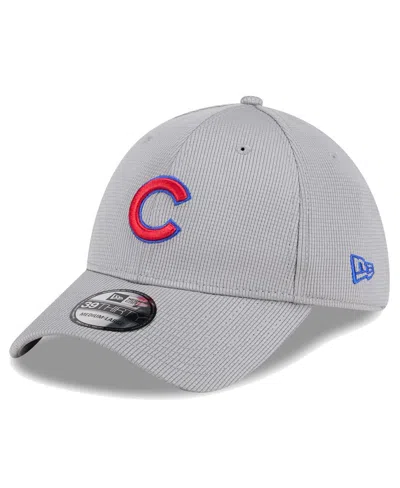 New Era Men's Gray Chicago Cubs Active Pivot 39thirty Flex Hat