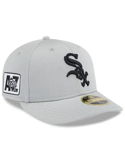 New Era Men's Gray Chicago White Sox 2025 Spring Training Low Profile 59fifty Fitted Hat