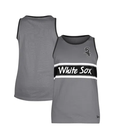 New Era Men's Gray Chicago White Sox Jersey Ringer Tank Top