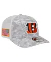 New Era Men's Gray Cincinnati Bengals Salute To Service Fan Pack 9seventy Trucker Adjustable Hat In Gray