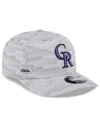 New Era Men's Gray Colorado Rockies 2025 Mlb Clubhouse 9seventy Stretch-snap Hat In Gray
