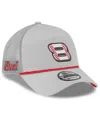New Era Men's Gray Dale Earnhardt Jr. Budweiser 9forty A-frame Trucker Adjustable Hat In Gray