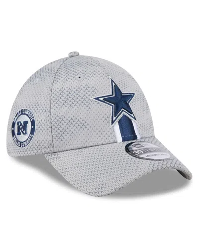 New Era Men's Gray Dallas Cowboys 2024 Sideline 9forty Stretch-snap Hat