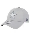 New Era Men's Gray Dallas Cowboys Pivot 9forty Adjustable Hat In Gray